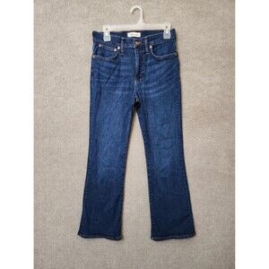 Madewell Mid-Rise Kick Out Jeans Womens 27 Blue Medium Wash Stretch